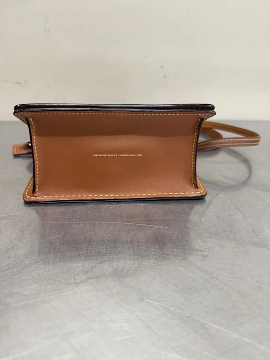 Brown Coach Willis Glovelesthered Top-Handle 18 Satchel with Crossbody Strap - Picture 4 of 11